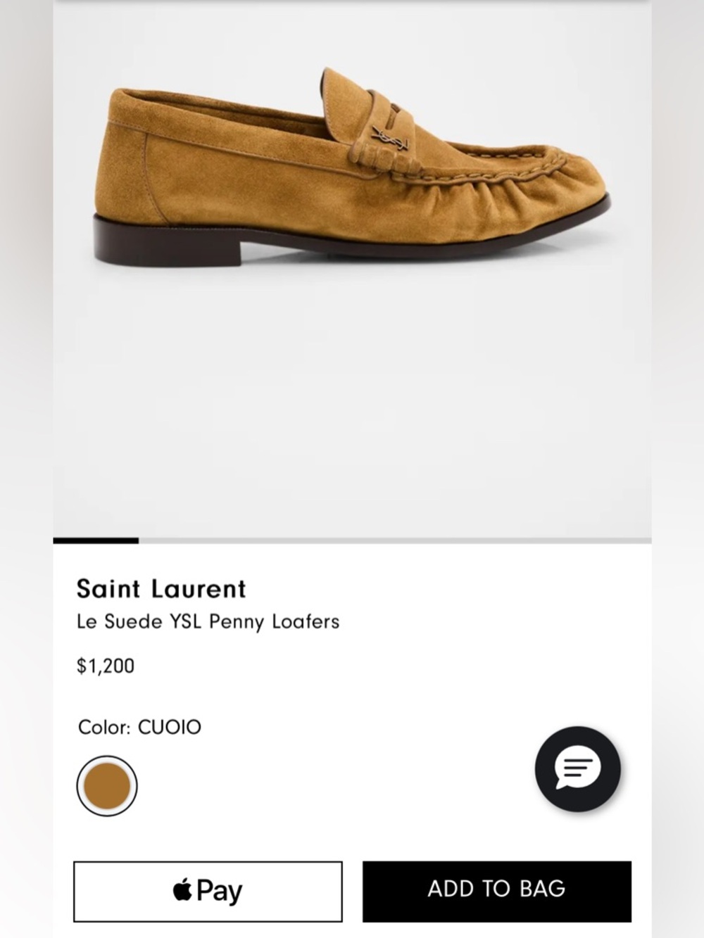 Saint Laurent Women’s YSL Le Loafer Supple in suede - Picture 16 of 16